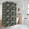 Flower Pattern Shower Curtain, Simple And Elegant Addition To Your Bathroom 