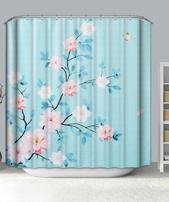 Flower Power Nella Garden Rose Shower Curtain - Chic And Elegant Fabric