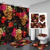 Flower Skull Fashion Waterproof Shower Curtain For Bathroom 