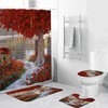 Flowering Trees Waterproof Garden Shower Curtain - Nature-Inspired Bathroom Decor