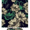 Flowers Dragonflies Vintage Bathroom Shower Curtain for Nature Lovers