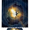 Flying Dragon Waterproof Shower Curtain - Mythical Shower Curtain For Your Bathroom