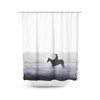 Foggy Cowboy Watercolor Painting Shower Curtain - Stylish And Playful Shower Curtain For Your Western Bathroom Decor