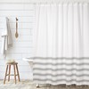 Folkulture Boho Shower Curtain - Water Repellent And Stylish Shower Curtain With Tassels For Your Bathroom