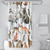 Forest Animal Shower Curtain with Natural Design and Waterproof Feature