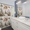 Forest Animals Shower Curtain - Kids Bathroom Wildlife Decor