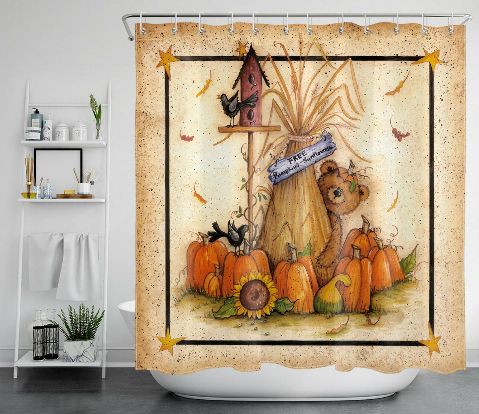 Forest Bear Shower Curtain - Image 2