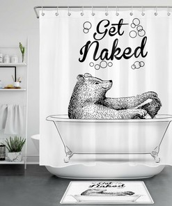 Forest Bear Wilderness Shower Curtain