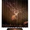 Forest Deer Shower Curtain Waterproof Curtain For The Bathroom - Forest Deer Shower Curtain