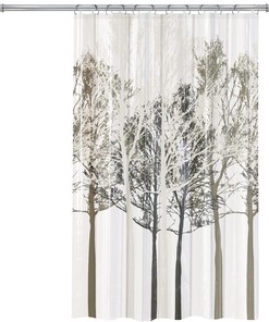 Forest Design Shower Curtain, Waterproof and Rustproof with 12 Grommet Holes, Lightweight yet Durable for Bathroom
