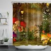 Forest Mushroom Pattern Shower Curtain For Nature Lovers - Forest Mushroom Pattern