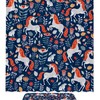 Forest Rabbit Pattern Unicorn Horse Print Shower Curtain for Waterproof Bathroom Decor