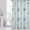 Forest Snowflake Winter Shower Curtain 
