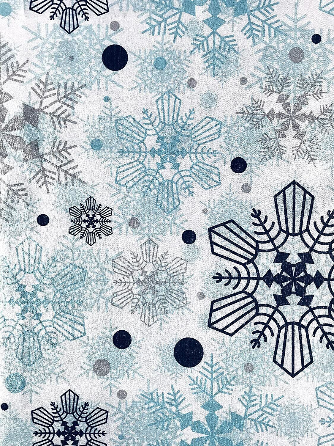 Forest Snowflake Winter Shower Curtain