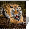 Forest Tiger Luxury Shower Curtain for Bathroom