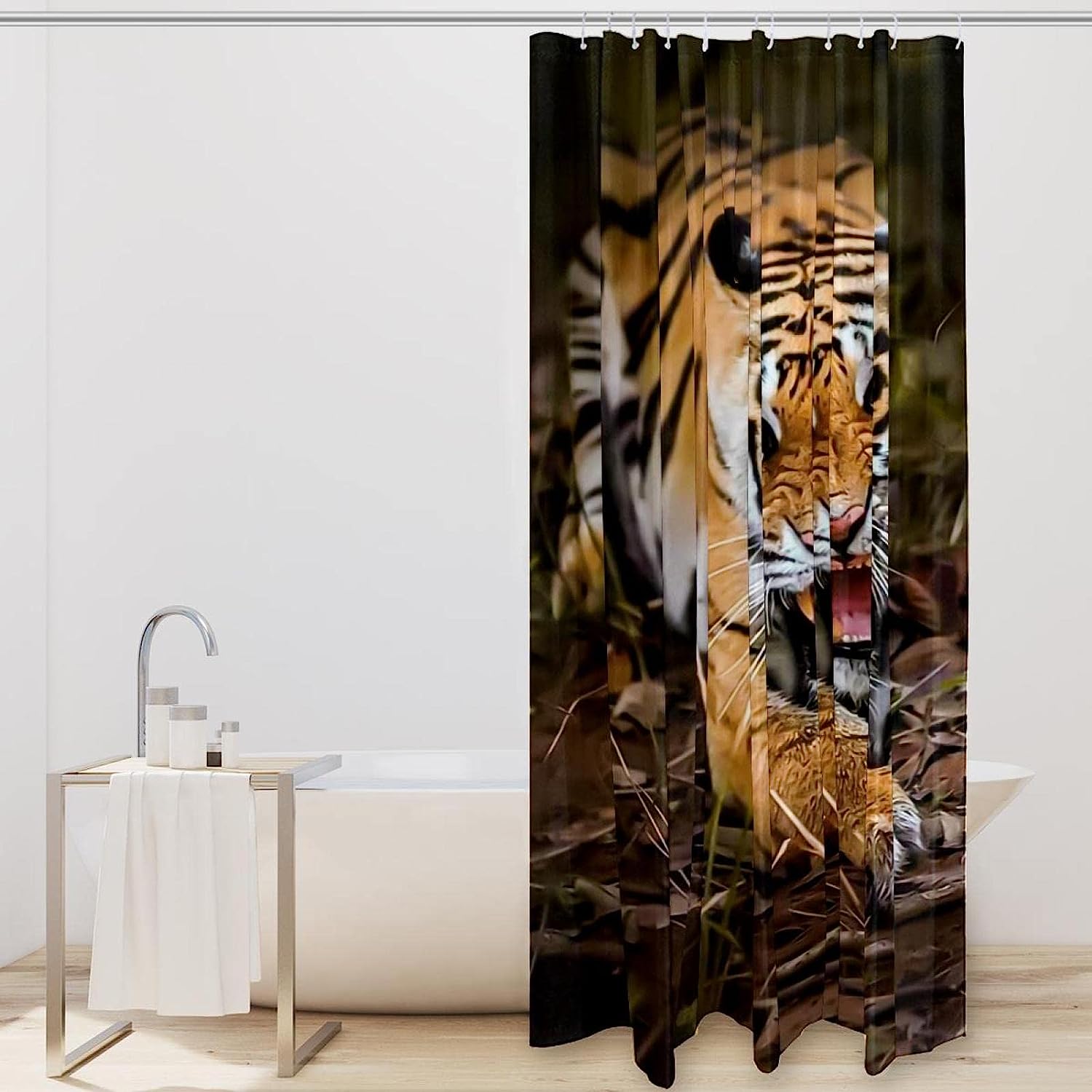Forest Tiger Luxury Shower Curtain for Bathroom