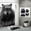 Forest Tree Print Shower Curtain Bathroom for a Natural and Serene Bathroom Decor