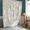 Forest leaves snail Owl & mushroom Shower Curtain for Kids Bathroom Decor