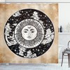 Fox Bear Arrows Print Tribal Shower Curtain for Rustic Bathroom Decor
