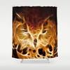 Fractal Owl Photo Shower Curtain Bird Photo Bird Curtain Bathroom Decor for Owl Lovers