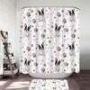 French Bulldog Shower Curtain - Unique Paws And Bones Bathroom Decor