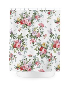 French Provence Floral Shower Curtain - Elegant French Bathroom Decor