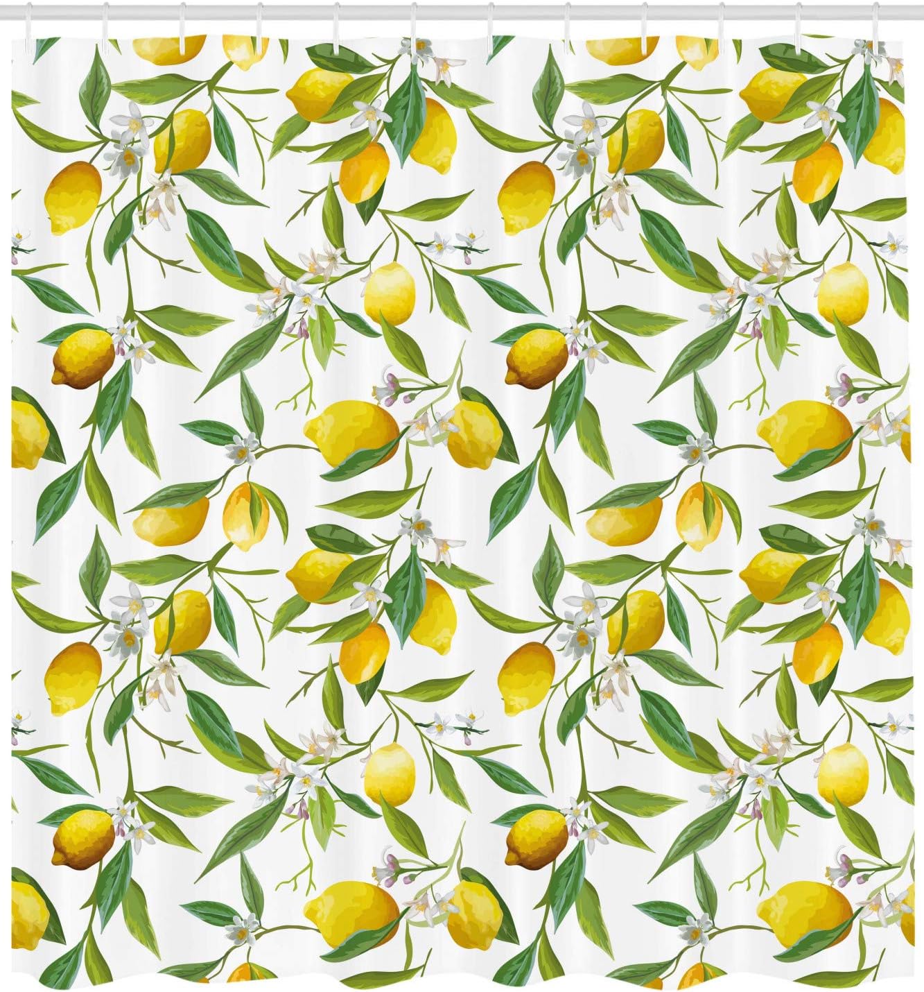 Fresh Background Lemon Woody Plant Romance Habitat Citrus Nature Shower Curtain - Image 2