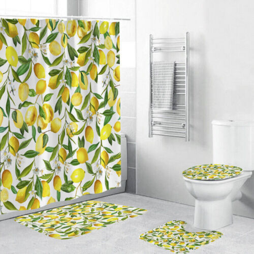 Fresh Fruit Print Bathroom Shower Curtain