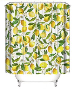 Fresh Fruit Print Bathroom Shower Curtain