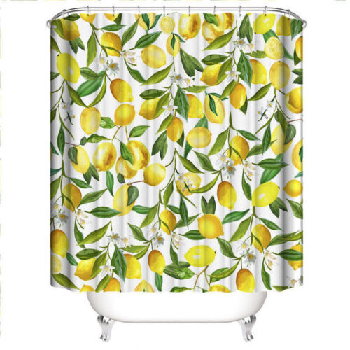 Fresh Fruit Print Bathroom Shower Curtain