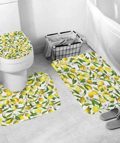 Fresh Fruit Print Bathroom Shower Curtain