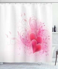 Fresh Rustic Shower Curtain, Spring Season Grass And Leaf Plant Over Old Wood Fence Garden Field Photo