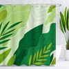 Fresh Tree Leaf Print Shower Curtain For A Serene Bathroom Experience 