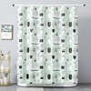 Freshen Up Your Bathroom With This Nordic Style Plant Shower Curtain Featuring A Cactus Design