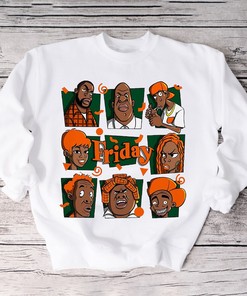 Friday 90s Cartoon Unisex T-Shirt Sweatshirt Hoodie Matching Dunk Low Miami Fan Gift
