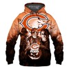 Frighten Everyone With This Chicago Bears 3D Horror Night Halloween Pullover Nfl Hoodie