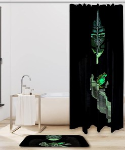 Frog Black Waterproof Shower Curtain - Add Some Drama To Your Bathroom Decor