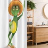 Frog In A Sombrero And A Cocktail Drink Glass Fauna Hot Weather Holiday Stall Shower Curtain - Fabric Bathroom Decors