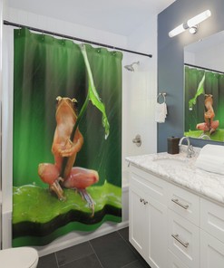 Frog Leaf Shower Curtain - A Natural Touch For Your Bathroom