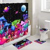 Frog Mushroom Starry Sky Shower Curtain - A Charming Addition To Your Bathroom