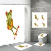 Frog Prints Waterproof Shower Curtain - Perfect For Learning To Swim