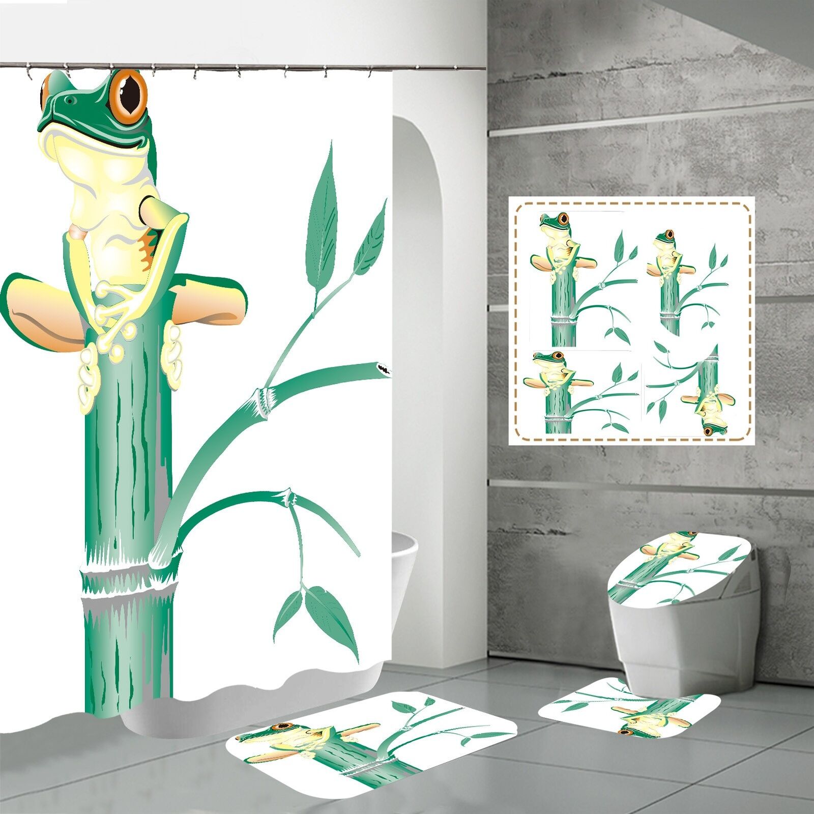 Frog Shower Curtain - Animal Prints