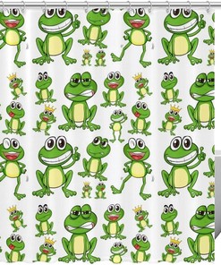Frog Shower Curtain for a Fun and Playful Bathroom Decor