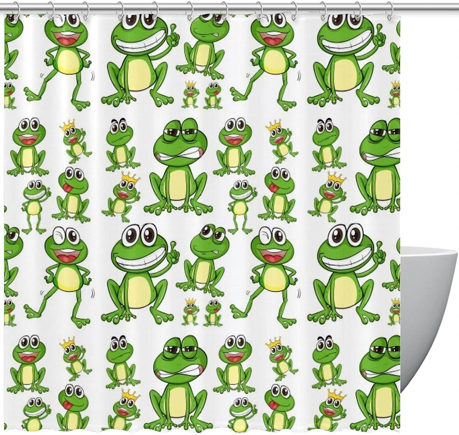 Frog Shower Curtain for a Fun and Playful Bathroom Decor