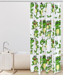 Frog Shower Curtain for a Fun and Playful Bathroom Decor