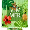 Frog Tropical Green Shower Curtain for Summer Beach Bathroom 