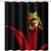 Frog Wildlife Animal Decor Print Shower Curtain for a Bold Bathroom