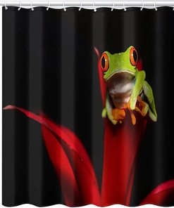Frog Wildlife Animal Decor Print Shower Curtain for a Bold Bathroom