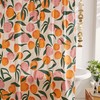 Fruit Pattern Shower Curtain Allover Peaches Bathroom Decor