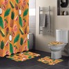 Fruit Shower Curtain Set for Summer Bathroom Decor 
